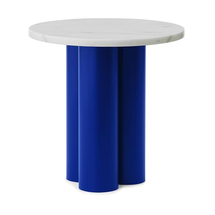 Dit bijzettafel Ø40 cm - Wit Carrara-helder blauw - Normann Copenhagen