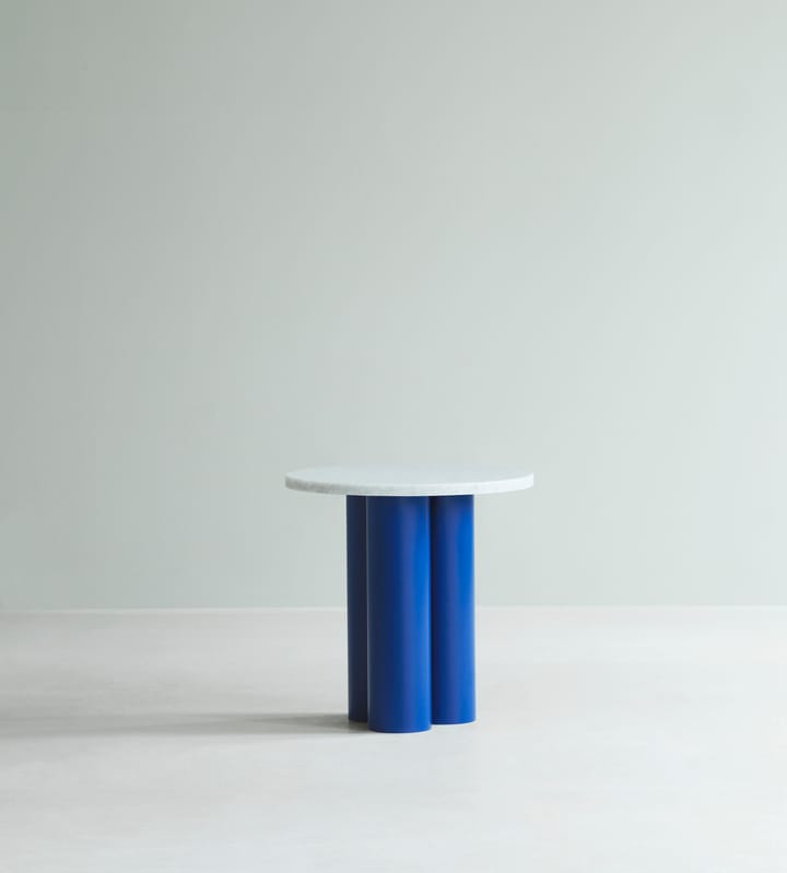 Dit bijzettafel Ø40 cm, Wit Carrara-helder blauw Normann Copenhagen