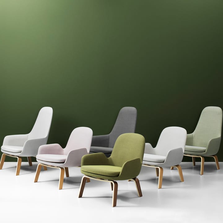 Era Low loungestoel - leer tango zwart - Normann Copenhagen