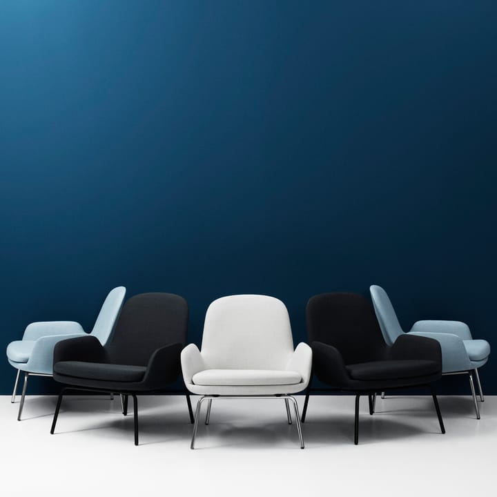 Era Low loungestoel - leer tango zwart - Normann Copenhagen