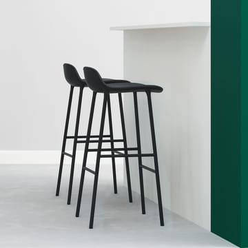 Form barkruk laag - green, groengelakte stalen poten - Normann Copenhagen