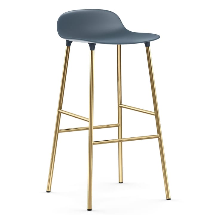 Form barkruk messing poten 75 cm - Blauw - Normann Copenhagen