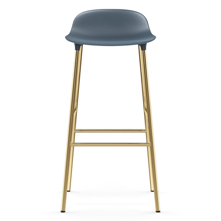 Form barkruk messing poten 75 cm, Blauw Normann Copenhagen