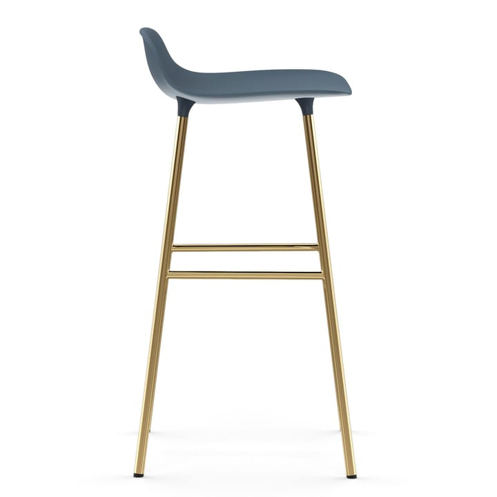 Form barkruk messing poten 75 cm, Blauw Normann Copenhagen