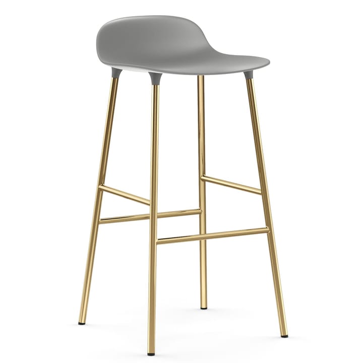 Form barkruk messing poten 75 cm - Grijs - Normann Copenhagen