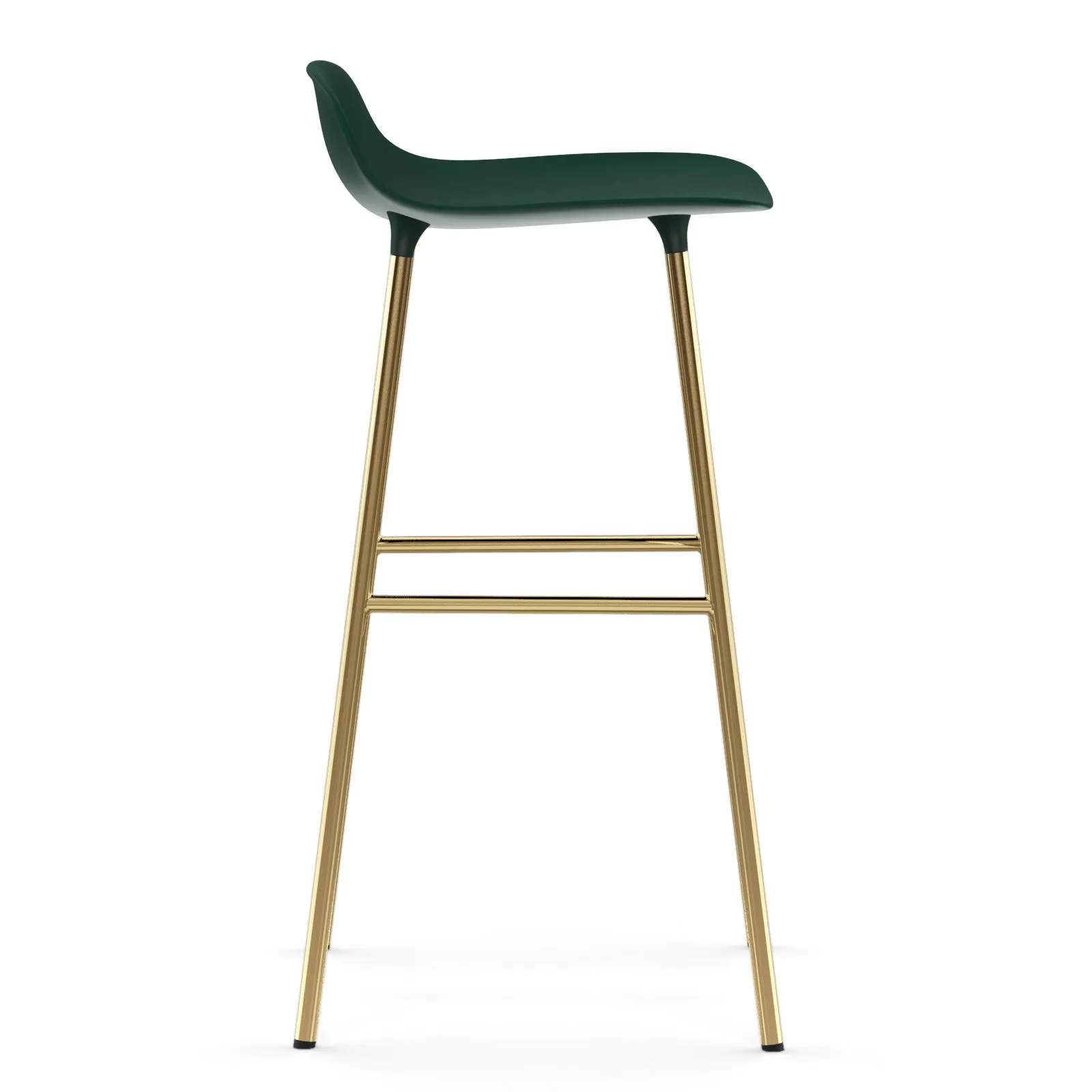 Form barkruk messing poten 75 cm, Groen Normann Copenhagen
