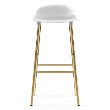 Form barkruk messing poten 75 cm - Wit - Normann Copenhagen