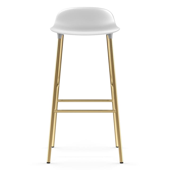 Form barkruk messing poten 75 cm, Wit Normann Copenhagen