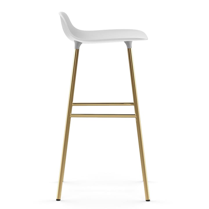 Form barkruk messing poten 75 cm, Wit Normann Copenhagen