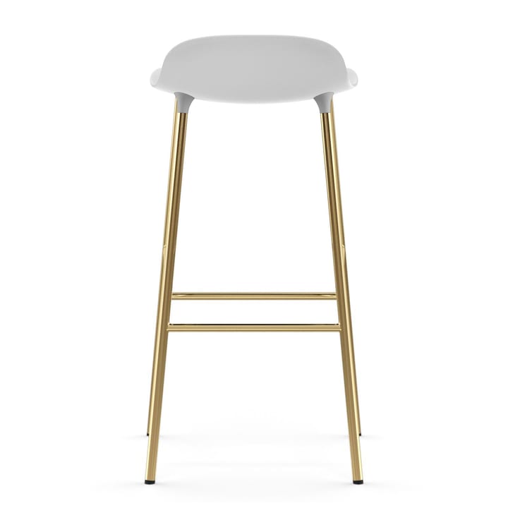 Form barkruk messing poten 75 cm, Wit Normann Copenhagen