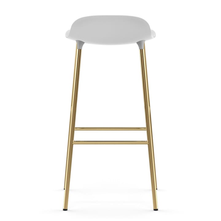 Form barkruk messing poten 75 cm - Wit - Normann Copenhagen