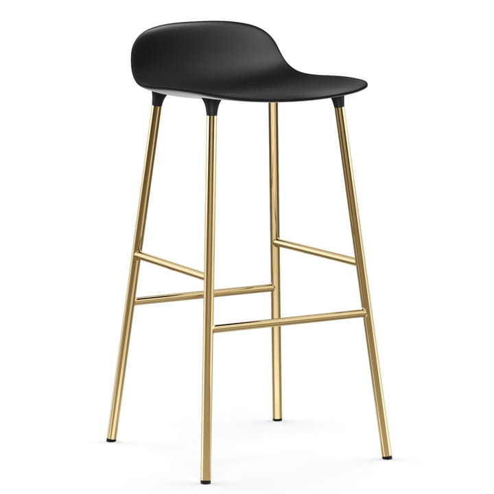 Form barkruk messing poten 75 cm - Zwart - Normann Copenhagen