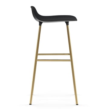 Form barkruk messing poten 75 cm - Zwart - Normann Copenhagen