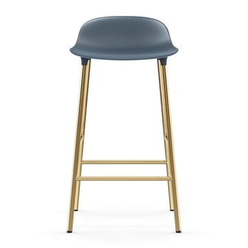 Form barkruk messing poten - Blauw - Normann Copenhagen