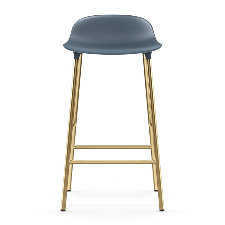 Form barkruk messing poten, Blauw Normann Copenhagen