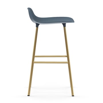 Form barkruk messing poten - Blauw - Normann Copenhagen