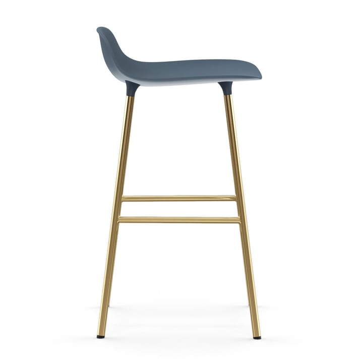 Form barkruk messing poten, Blauw Normann Copenhagen