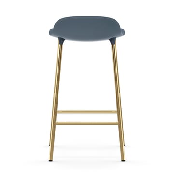 Form barkruk messing poten - Blauw - Normann Copenhagen