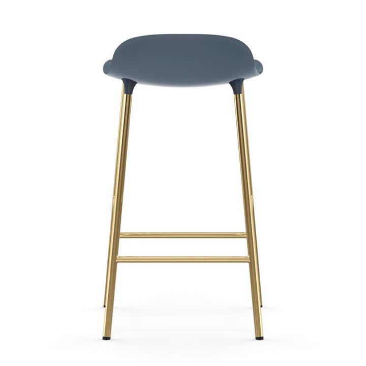 Form barkruk messing poten, Blauw Normann Copenhagen