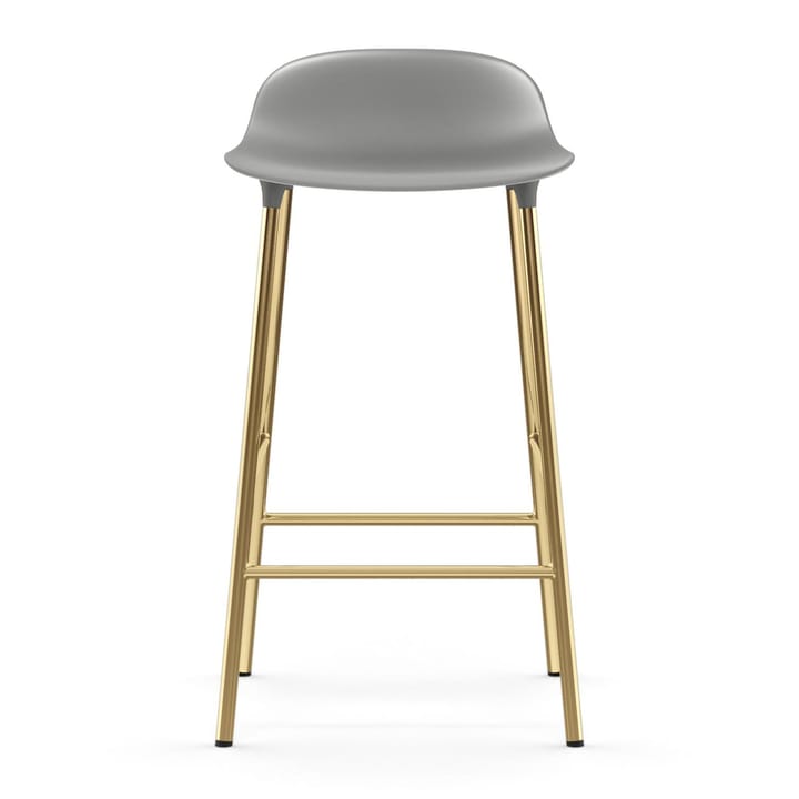 Form barkruk messing poten, Grijs Normann Copenhagen