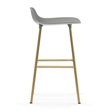 Form barkruk messing poten - Grijs - Normann Copenhagen