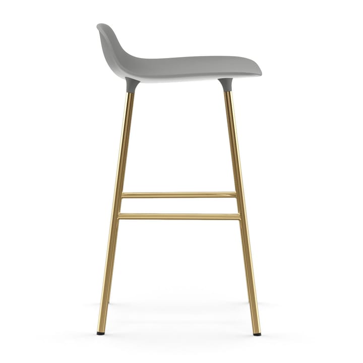 Form barkruk messing poten, Grijs Normann Copenhagen