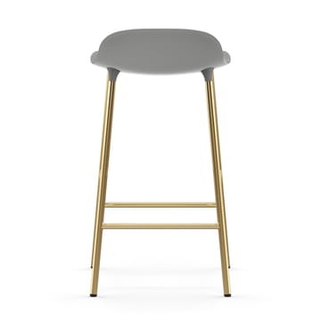 Form barkruk messing poten - Grijs - Normann Copenhagen