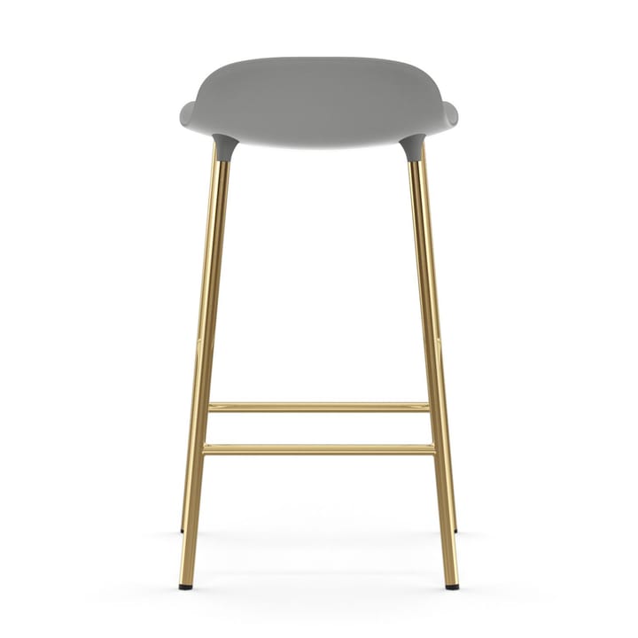 Form barkruk messing poten, Grijs Normann Copenhagen