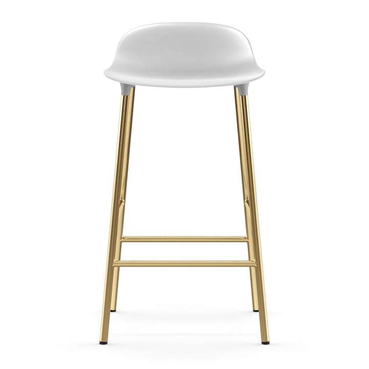 Form barkruk messing poten, Wit Normann Copenhagen