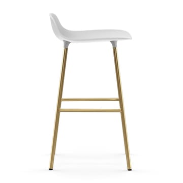 Form barkruk messing poten - Wit - Normann Copenhagen