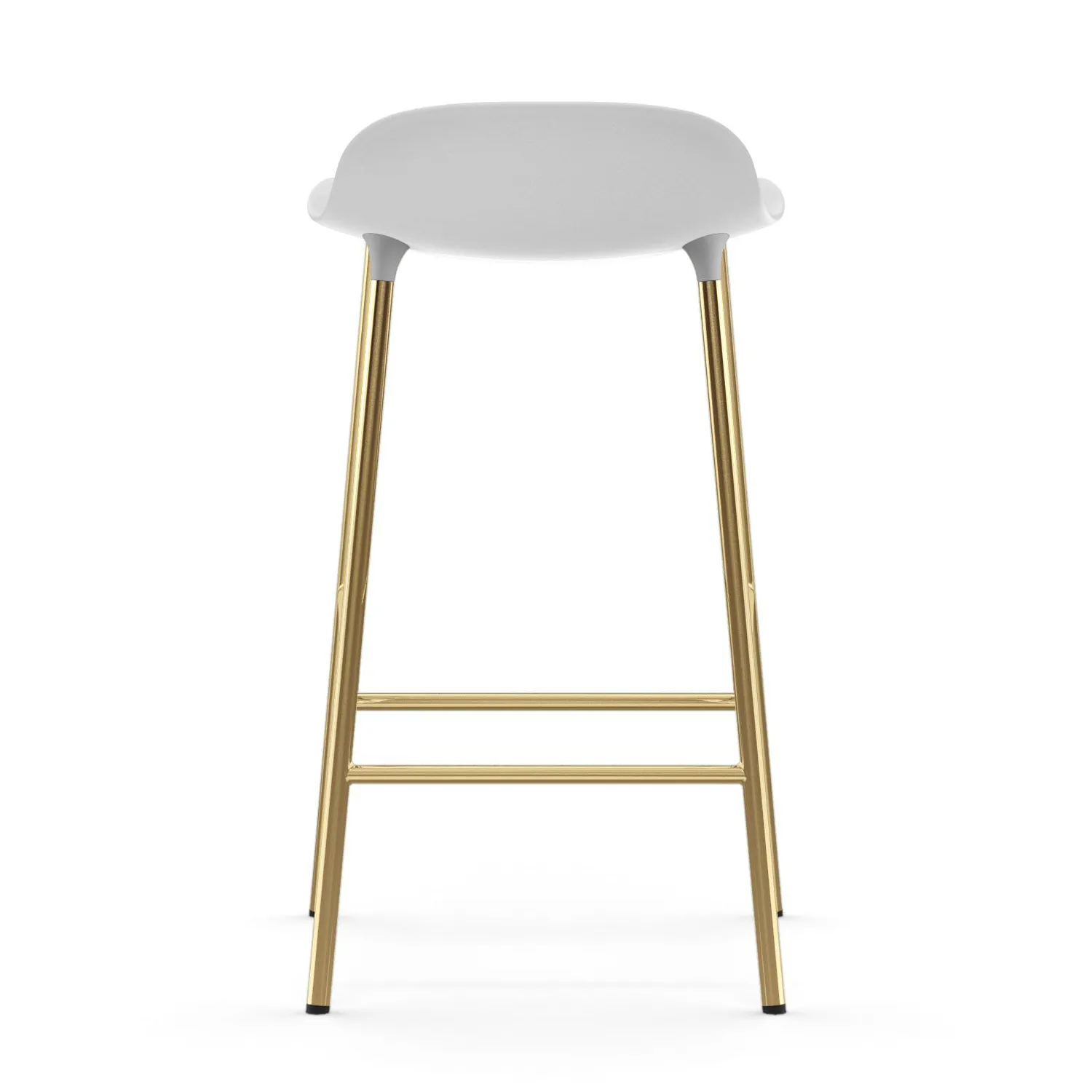 Form barkruk messing poten, Wit Normann Copenhagen