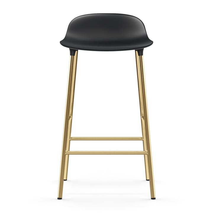 Form barkruk messing poten, Zwart Normann Copenhagen
