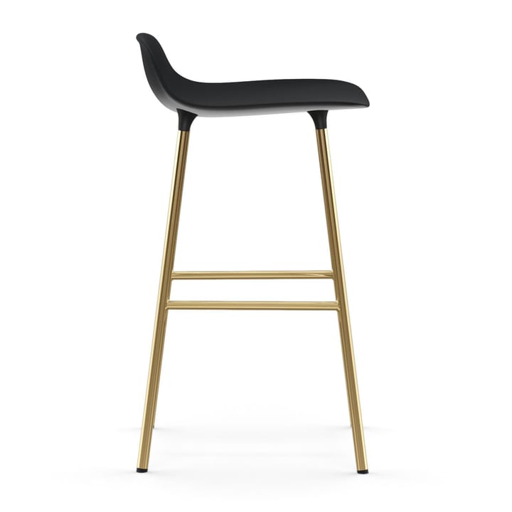 Form barkruk messing poten, Zwart Normann Copenhagen
