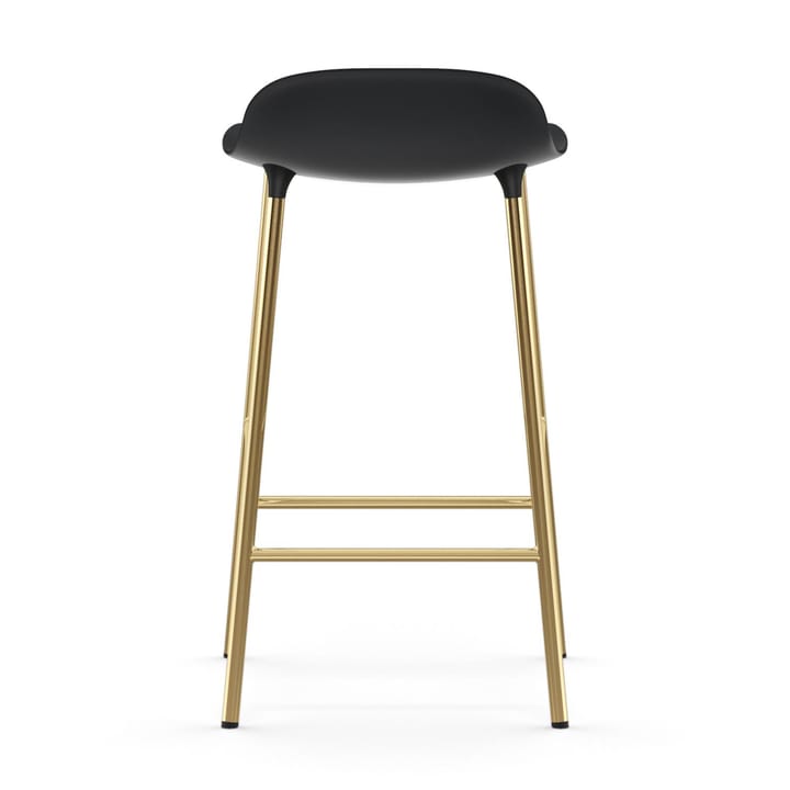 Form barkruk messing poten, Zwart Normann Copenhagen