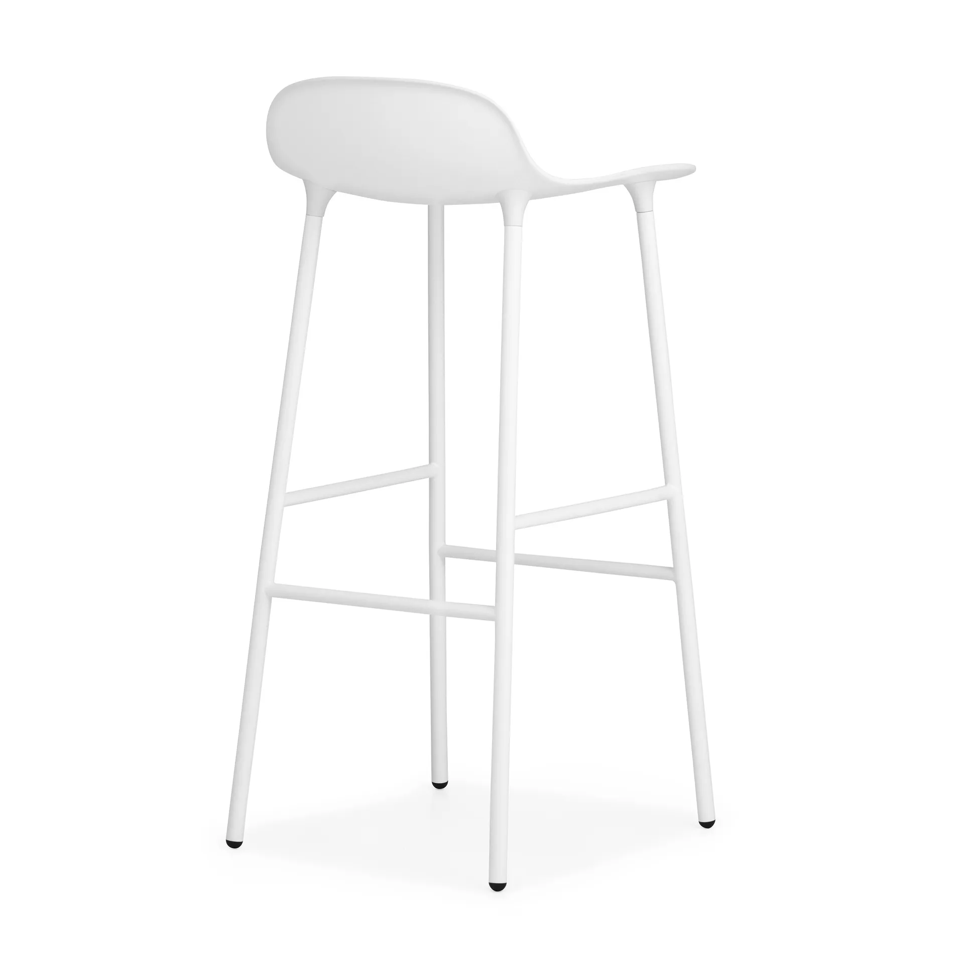 Form barkruk metalen poten 75 cm, wit Normann Copenhagen