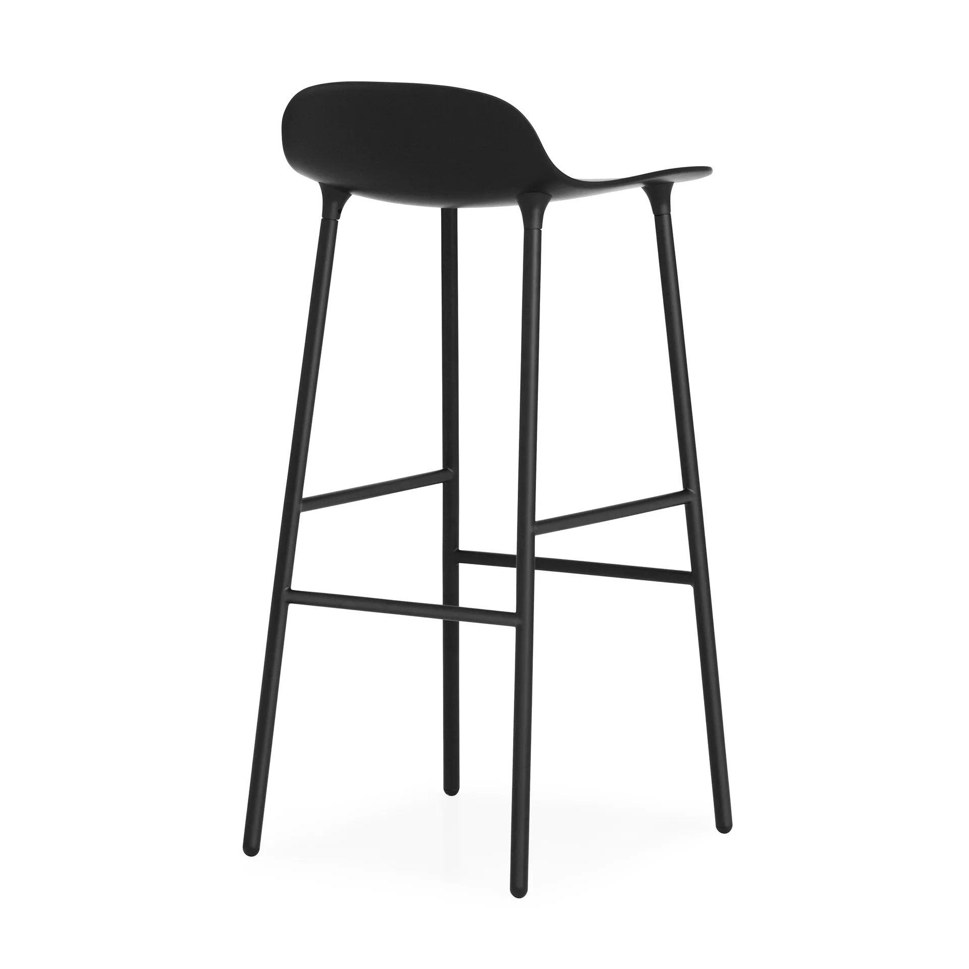 Form barkruk metalen poten 75 cm, zwart Normann Copenhagen