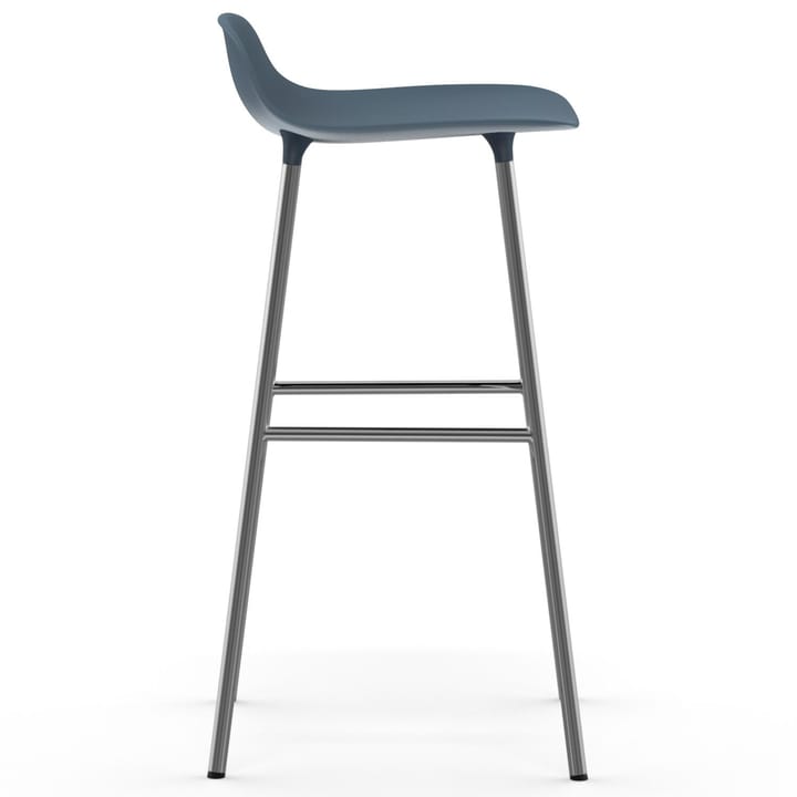 Form barkruk verchroomde poten 75 cm, Blauw Normann Copenhagen