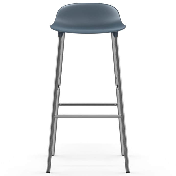 Form barkruk verchroomde poten 75 cm - Blauw - Normann Copenhagen