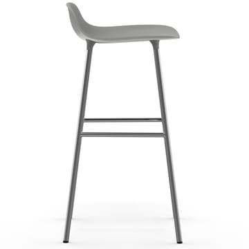 Form barkruk verchroomde poten 75 cm - Grijs - Normann Copenhagen