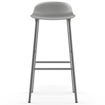 Form barkruk verchroomde poten 75 cm - Grijs - Normann Copenhagen