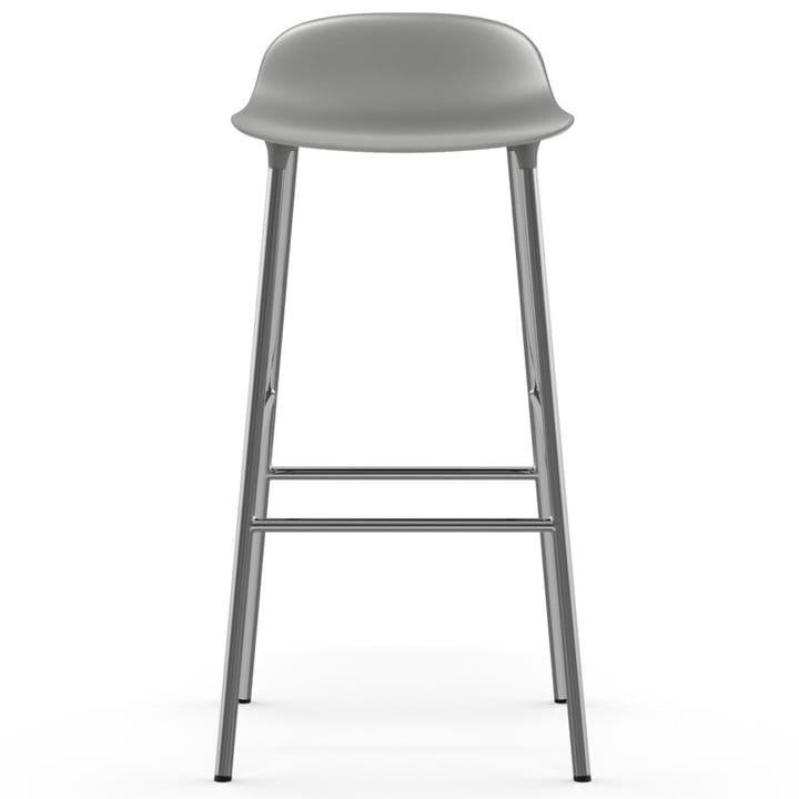 Form barkruk verchroomde poten 75 cm, Grijs Normann Copenhagen