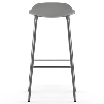 Form barkruk verchroomde poten 75 cm - Grijs - Normann Copenhagen