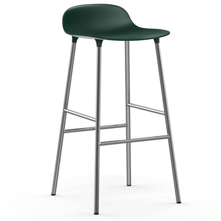 Form barkruk verchroomde poten 75 cm - Groen - Normann Copenhagen