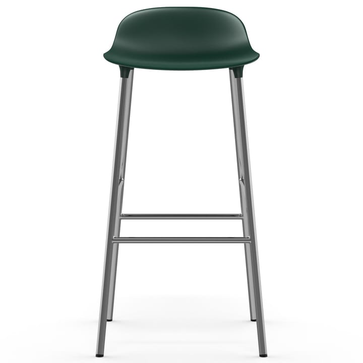 Form barkruk verchroomde poten 75 cm, Groen Normann Copenhagen