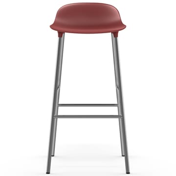 Form barkruk verchroomde poten 75 cm - Rood - Normann Copenhagen