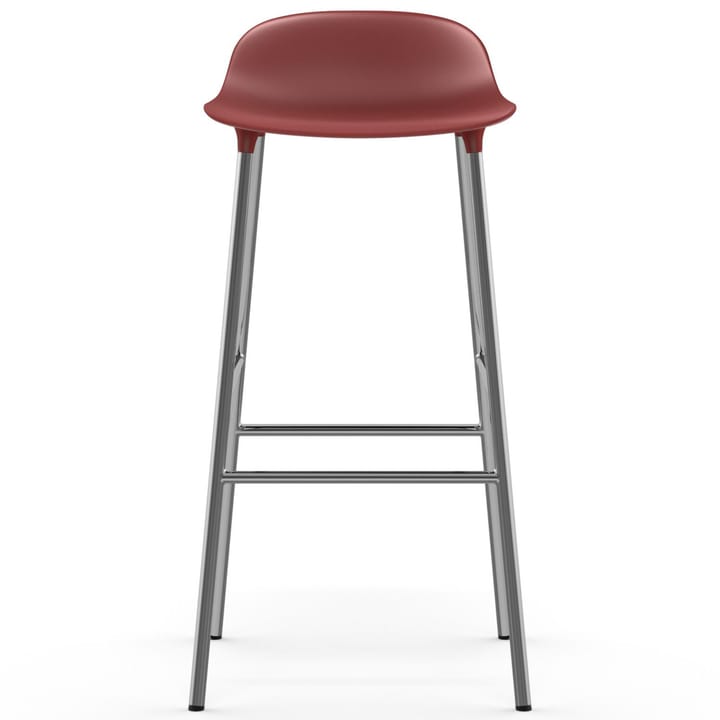 Form barkruk verchroomde poten 75 cm, Rood Normann Copenhagen