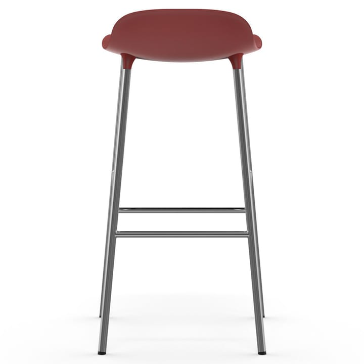 Form barkruk verchroomde poten 75 cm, Rood Normann Copenhagen