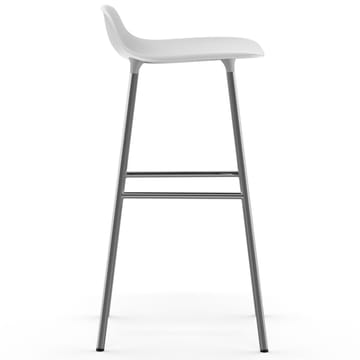 Form barkruk verchroomde poten 75 cm - Wit - Normann Copenhagen