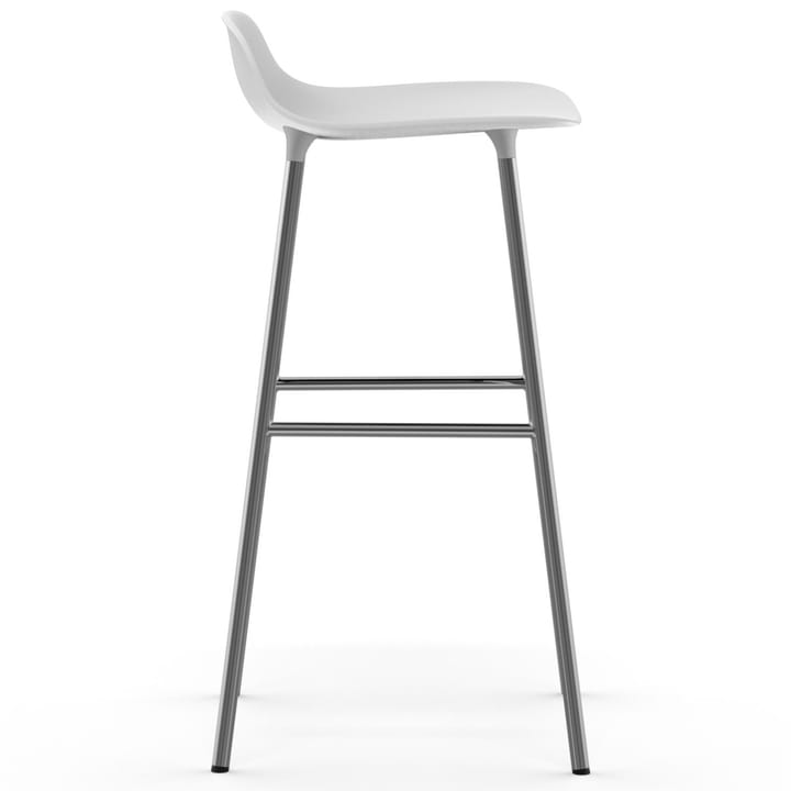 Form barkruk verchroomde poten 75 cm, Wit Normann Copenhagen