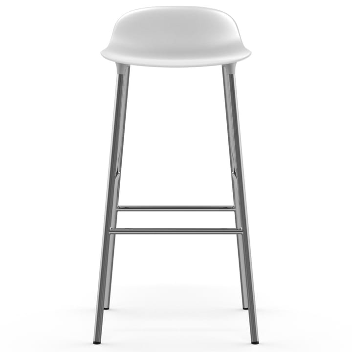 Form barkruk verchroomde poten 75 cm, Wit Normann Copenhagen
